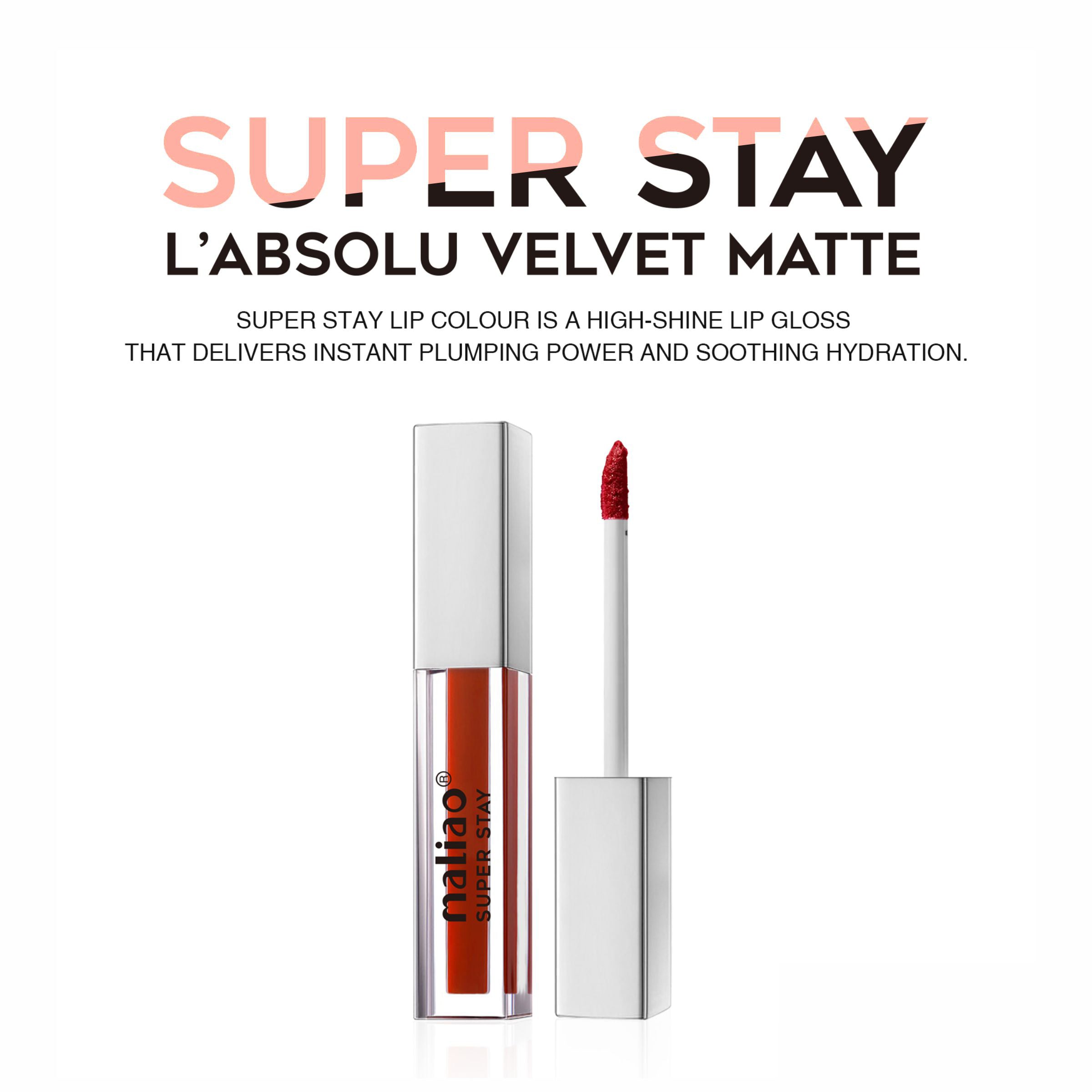 Maliao Super Stay L'Absolu Velvet Matte Lipstick - Luxurious Velvet Lips that Last Maliao Professional Makeup